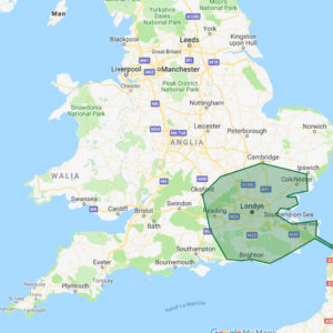 busy do Anglii ze strefy A