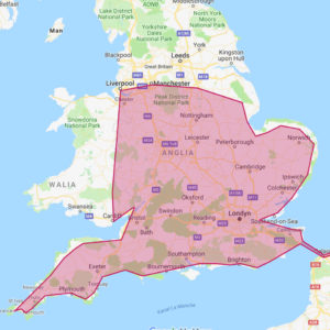 busy do Anglii ze strefy C